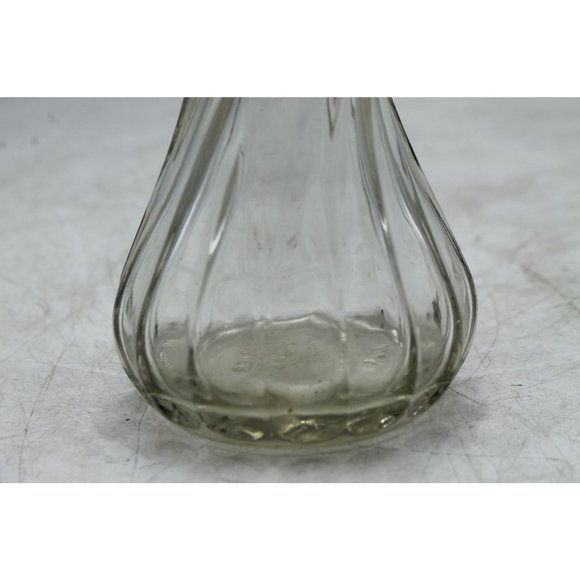 Vintage Clear Hoosier Glass 6" Swirl Bud Vase #4064 - Picture 3 of 8